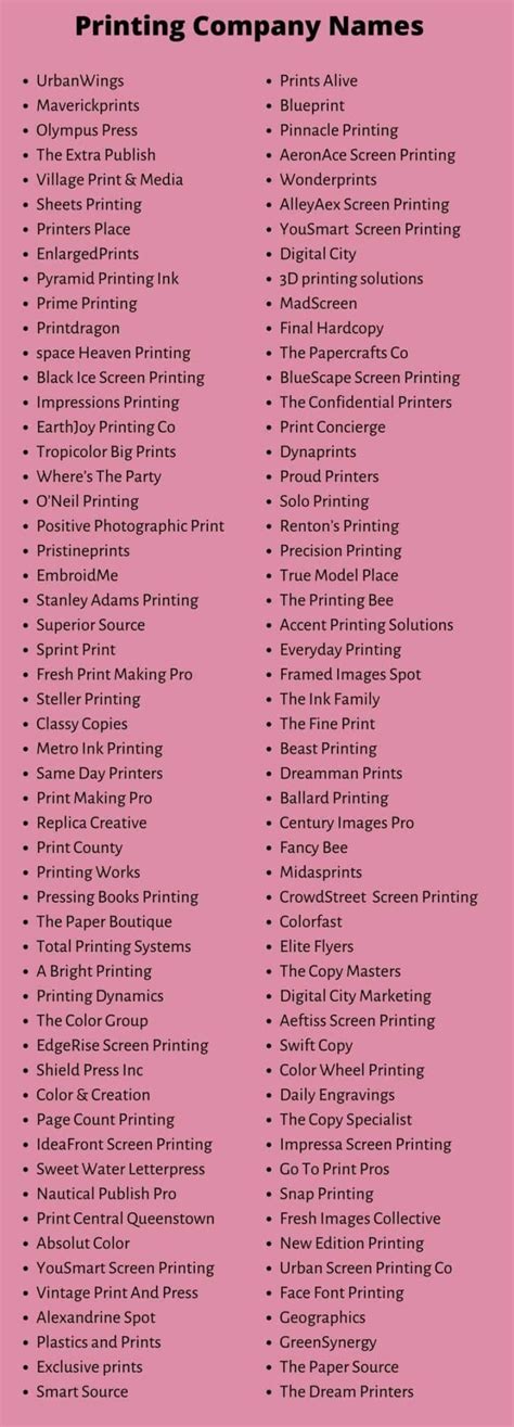 Print Shop Name Ideas (2024): Print Shop Name Generator.